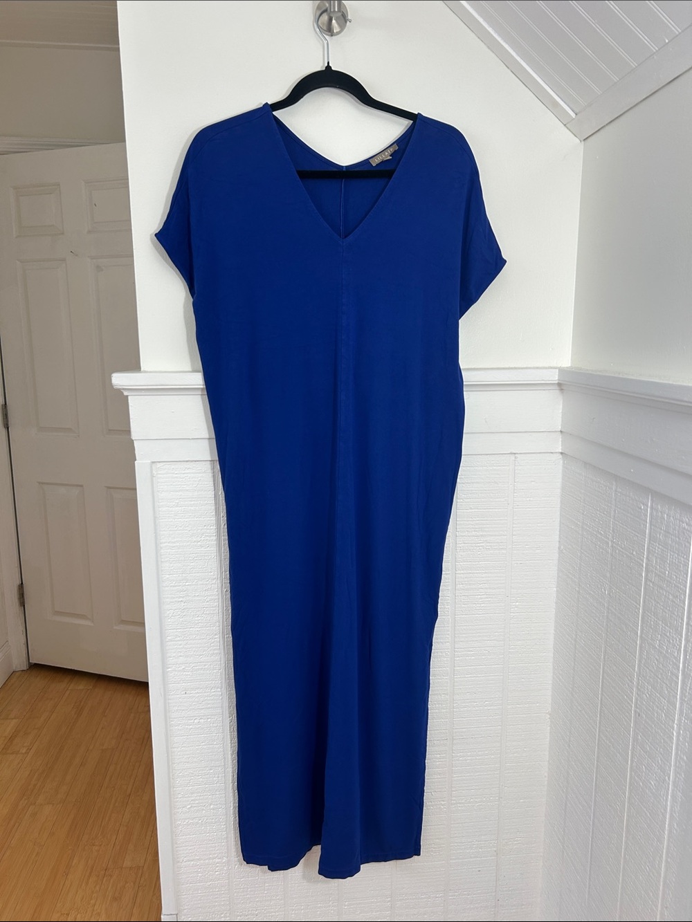 Lilla P V Neck Maxi Dress/ Coverup, double side slits XS, summer beach vacation